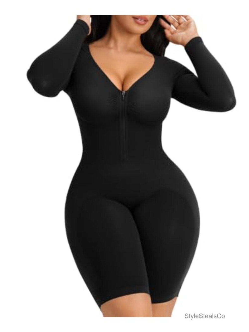 Long Sleeve Shapewear Bodysuit Tummy Control Body Shaper